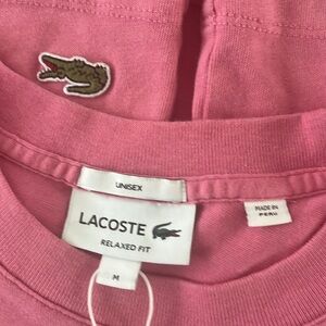 Unisex Lacoste shirtsleeve T Size Mediumum